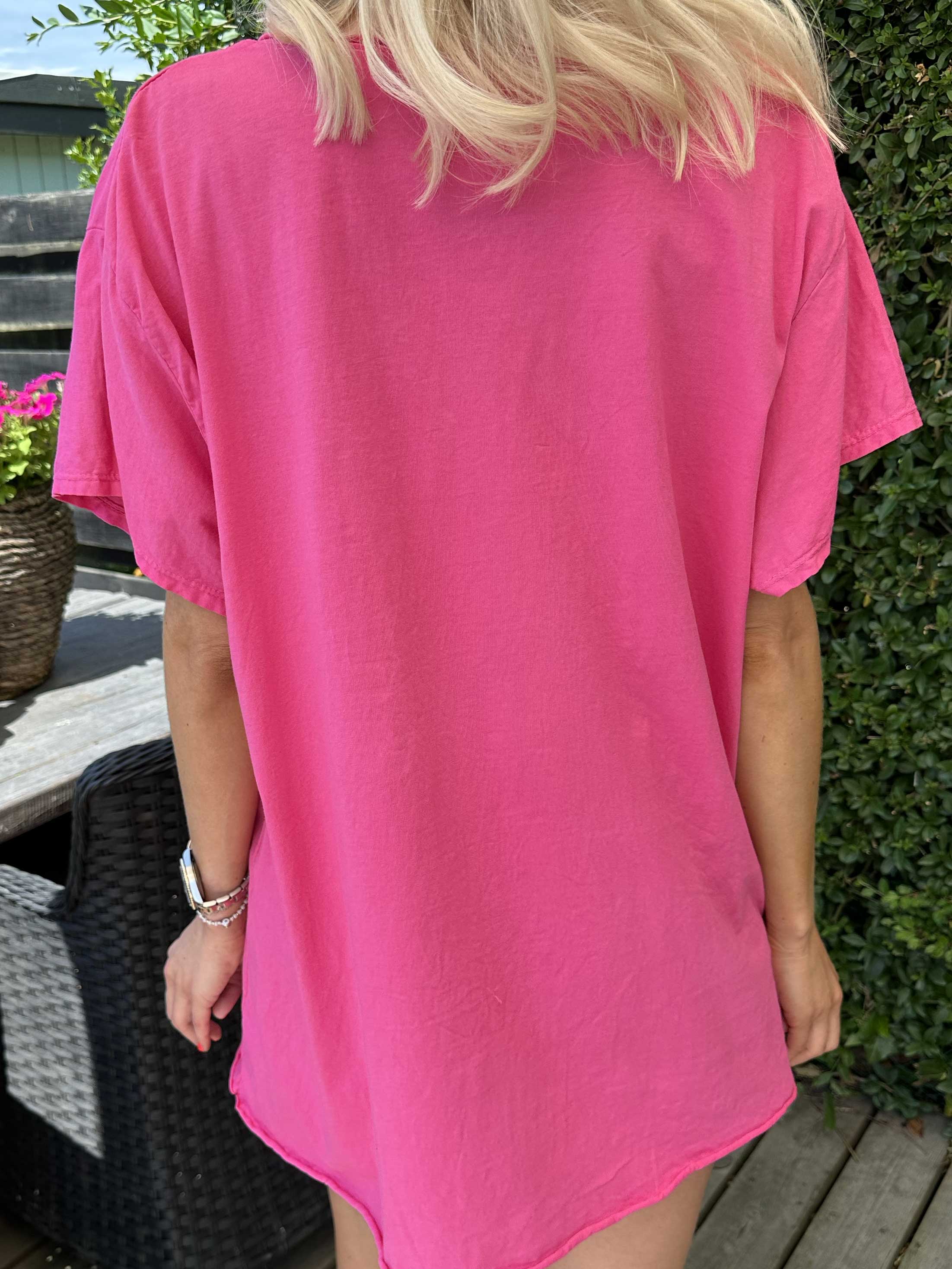 Alison - T-shirt med V-ringning i bomull